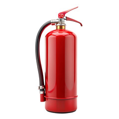 Fire extinguisher isolated on transparent background  
