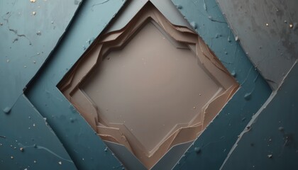 Creative abstract design action digital space 3d rendering modern aesthetic close-up perspective dynamic depth