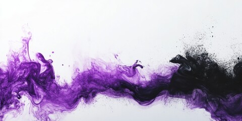Obraz premium Dynamic abstract ink flow digital art studio artwork creative environment close-up viewpoint vivid color concepts for modern aesthetics