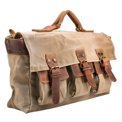 Canvas tool bag isolated on white background