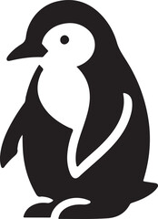 Fototapeta premium penguin silhouette vector