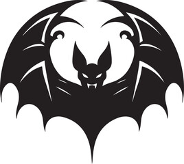 black and white bat