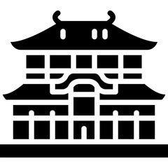 temple solid icon