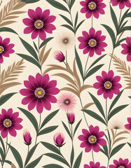 floral background with flowers, abstract floral background, floral background, seamless floral pattern, seamless pattern with pink flowers, seamless pattern with pink lilies