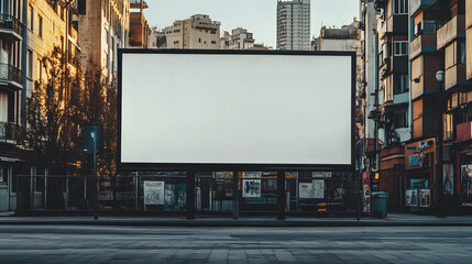 Outdoor billboard blank screen template