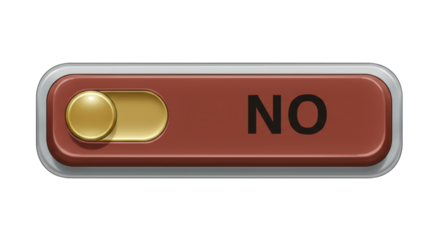 Isolated Toggle Switch Set to NO Position