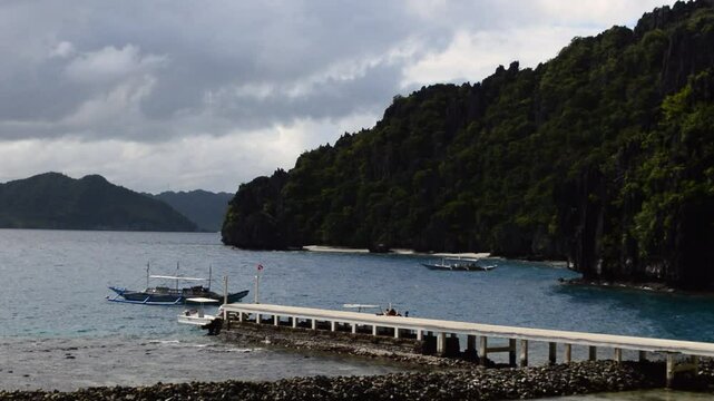 Tropical paradise with crystal waters El Nido Island