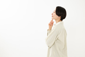 笑顔の女性