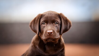 Fototapeta premium brown labrador retriever puppy