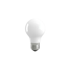 Bright LED Light Bulb on White Background for Modern Home Fixtures