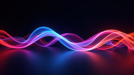 Spectacular light trail effect with vibrant colors representing advanced technology.