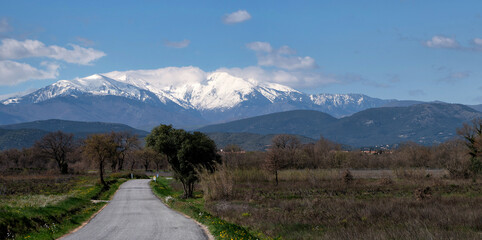 The Mount Canigou, symbol of the French Catalunya