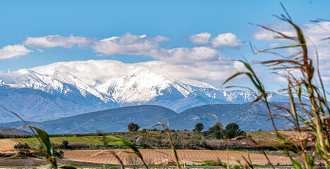 The Mount Canigou, symbol of the French Catalunya