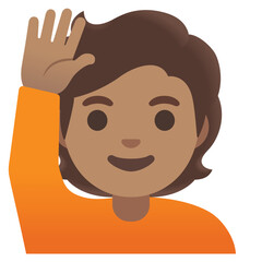 Person Raising Hand Emoji
