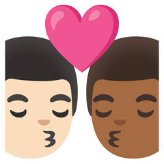 Man Kiss: Man Emoji
