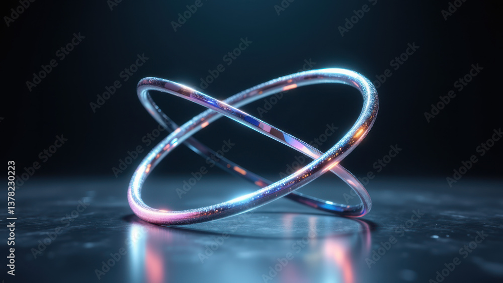Poster a mesmerizing close-up of a futuristic ring with intricate circuitry design.