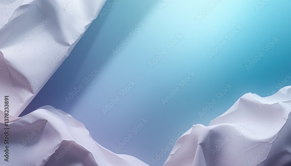 Poster dynamic ocean waves against textured paper background abstract art calm environment artistic viewpoi