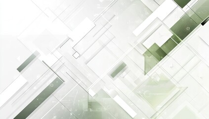Abstract geometric design with overlapping shapes