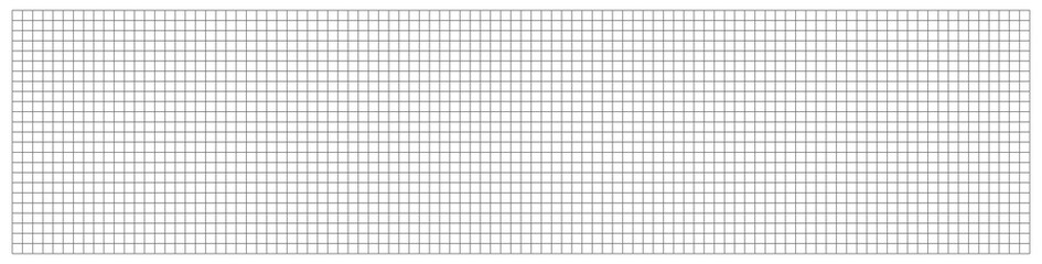 Seamless grid paper background. Monochrome squared notebook page template with thin light gray...