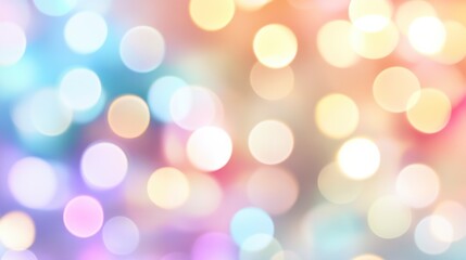 Fototapeta premium Colorful bokeh lights showcasing vibrant atmosphere abstract background digital art celebratory mood creative perspective visual delight