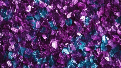 Purple and teal crystal texture background.