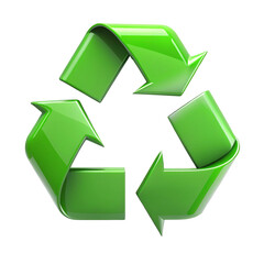 Obraz premium recycle symbol on white background