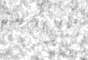 black texture background with snowflakes,  Isolated on transparent background, PNG