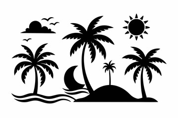 Summer Bundle Svg Summer Elements Svg Summer Vibes Svg