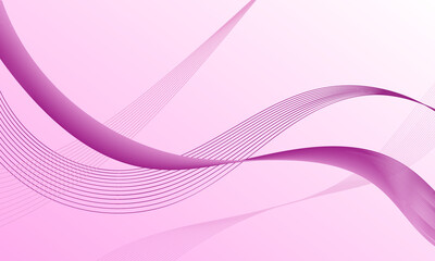 purple pink violet business smooth lines wave curves on gradient abstract background