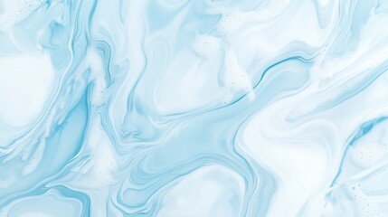 Fototapeta premium Artistic fluid abstract swirls digital artwork blue and white color palette contemporary aesthetic design visual harmony