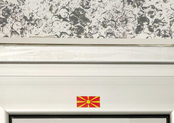 Macedonian Flag Sticker – A Framed National Symbol