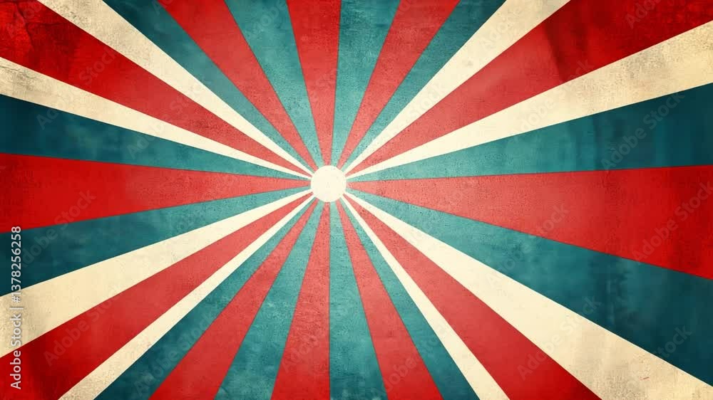 Poster retro burst abstract: a captivating abstract composition features a vibrant burst design with concen