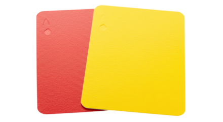 Isolated Red and Yellow Color Swatches for Design
