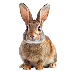 Obraz premium brown rabbit isolated on white