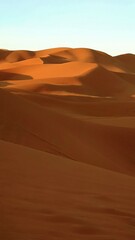 Majestic Desert Sand Dunes at Sunset Merzouga Erg Chebbi of Morocco