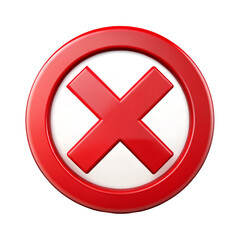 Obraz premium red and white cross