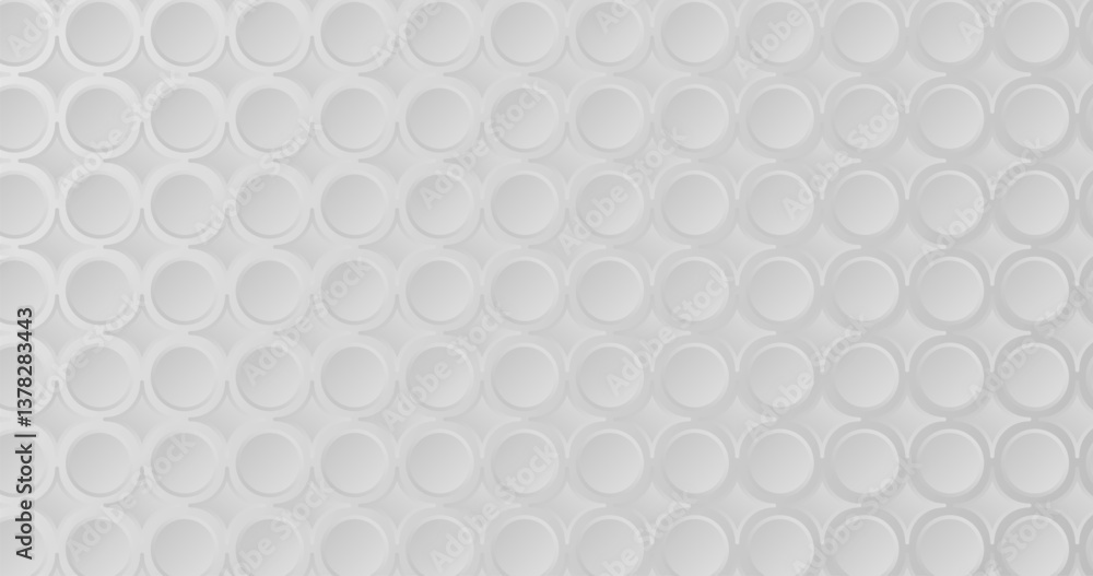 Poster white circles pattern abstract seamless background