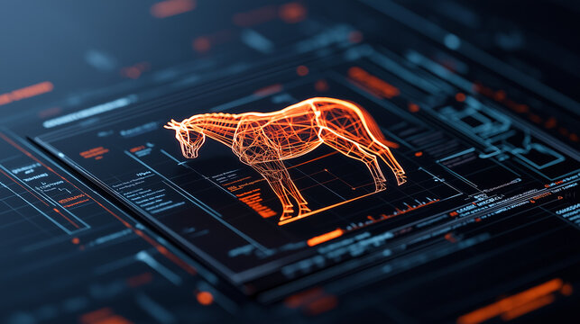 AI generator image of Interactive holographic pet, futuristic AI companion,sleek and stylish home environment, advanced futuristic lifestyle