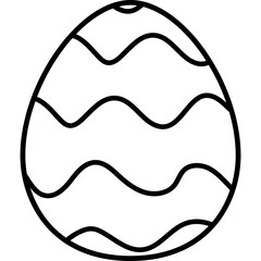 Egg hand drawn watercolor style different pattern