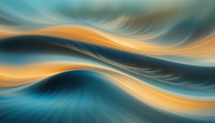 Obraz premium Flowing abstract waves of color digital art vibrant and calm environment contemporary viewpoint surreal concept for creative inspiration