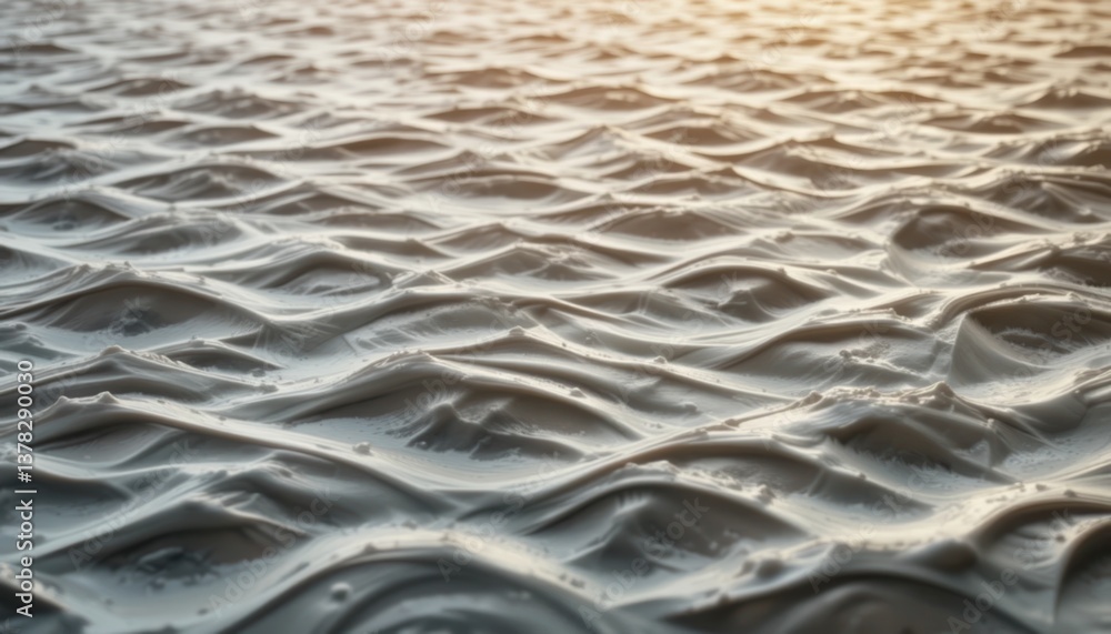 Aufkleber captivating patterns of muddy water waves natural environment abstract photography serene atmosphere