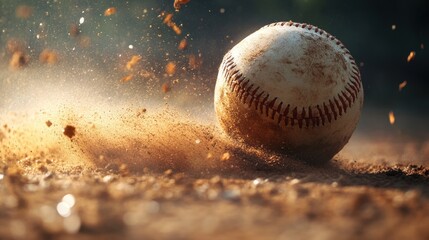 close up baseball