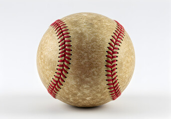 Well-worn Vintage Baseball Close-up