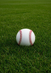 Baseball on Green Grass Field