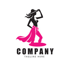 Silhouette of a sexy girl	
