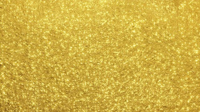 golden mettalic texture with shiny glittering stars glowing animation, luxury gold pattern beauty and cosmetics motion design element	