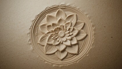 Intricate floral design carving art studio decorative artwork creative environment close-up view nature inspiration for home decor