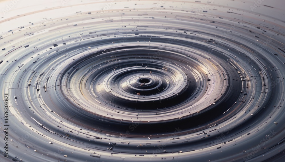 Poster dynamic water ripple effect digital art creation abstract environment modern design perspective visu