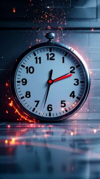 24 hours flip clock in time lapse