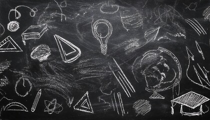 Creative Chalk Art Depicting Education and School Life

